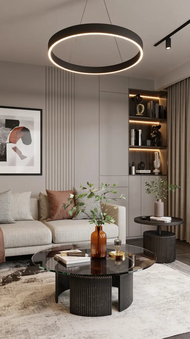 Round Table Living Room Ideas 2026: Modern Coffee Table Decor & Styling