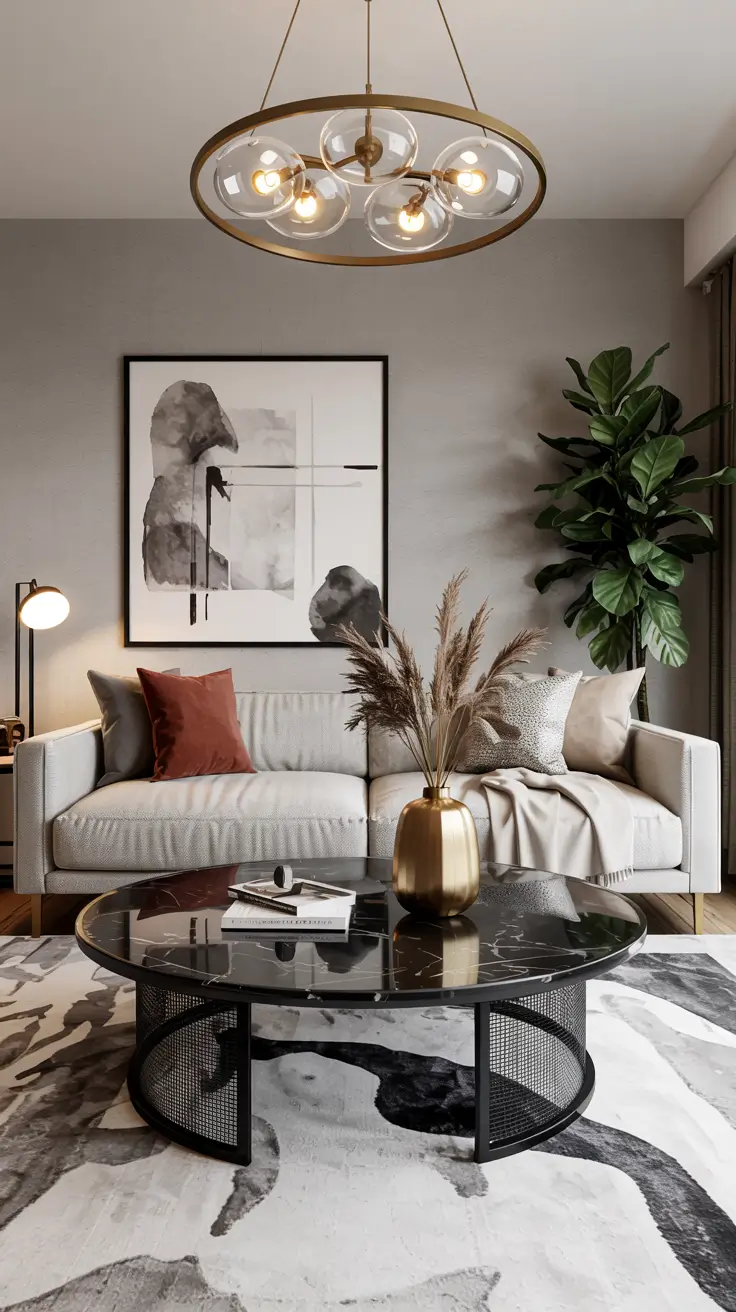 Round Table Living Room Ideas 2026: Modern Coffee Table Decor & Styling