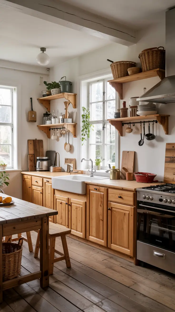 Rustic Kitchen Ideas 2026: Cozy Farmhouse, Budget & Small Space Trends