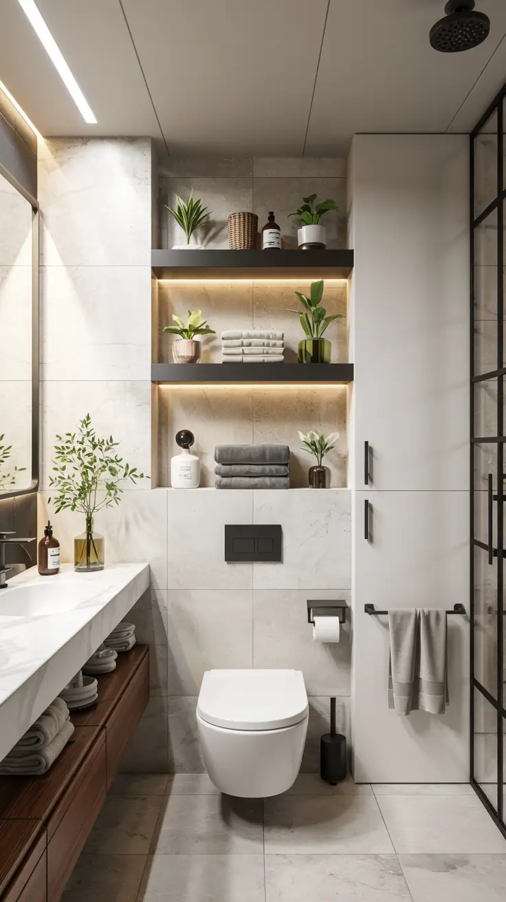 Bathroom Shelves Ideas 2026: Creative, Modern & Space-Saving Storage Solutions