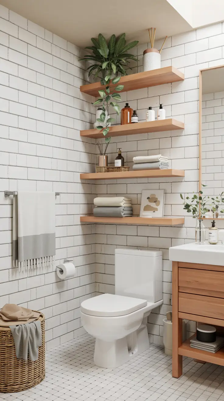 Bathroom Shelves Ideas 2026: Creative, Modern & Space-Saving Storage Solutions