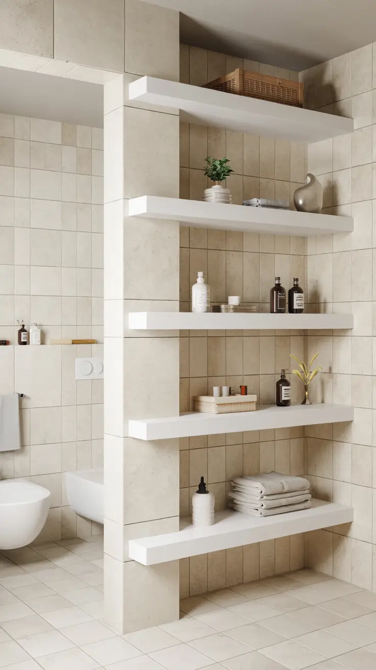 Bathroom Shelves Ideas 2026: Creative, Modern & Space-Saving Storage Solutions