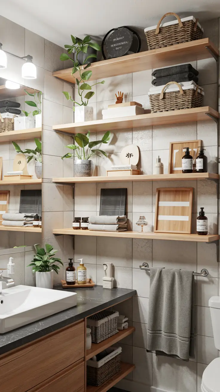 Bathroom Shelves Ideas 2026: Creative, Modern & Space-Saving Storage Solutions