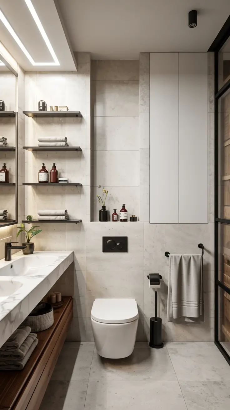 Bathroom Shelves Ideas 2026: Creative, Modern & Space-Saving Storage Solutions