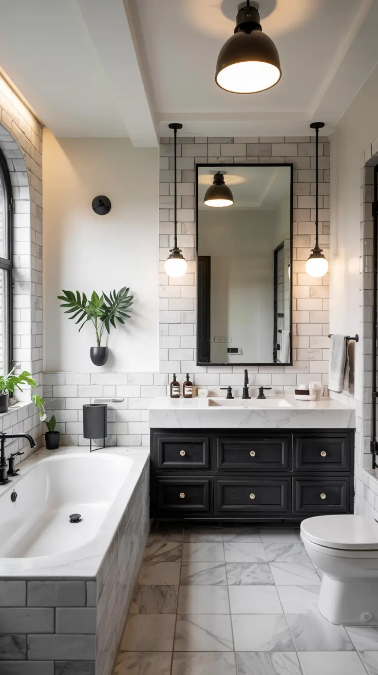 Black and White Bathroom Ideas 2026: Modern, Minimalist & Luxury Decor