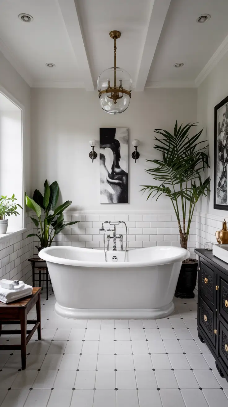 Black and White Bathroom Ideas 2026: Modern, Minimalist & Luxury Decor
