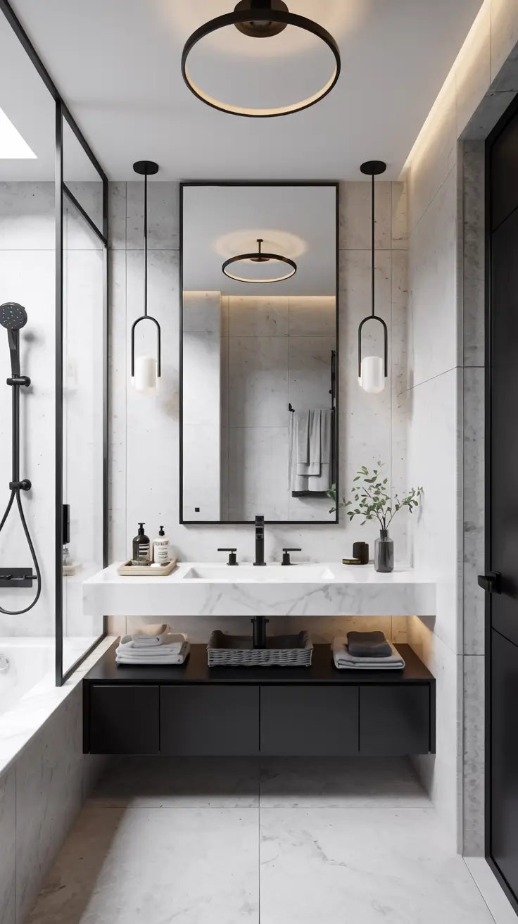 Black and White Bathroom Ideas 2026: Modern, Minimalist & Luxury Decor
