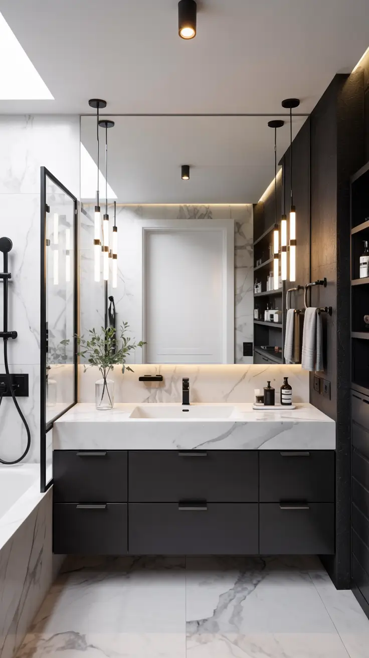 Black and White Bathroom Ideas 2026: Modern, Minimalist & Luxury Decor