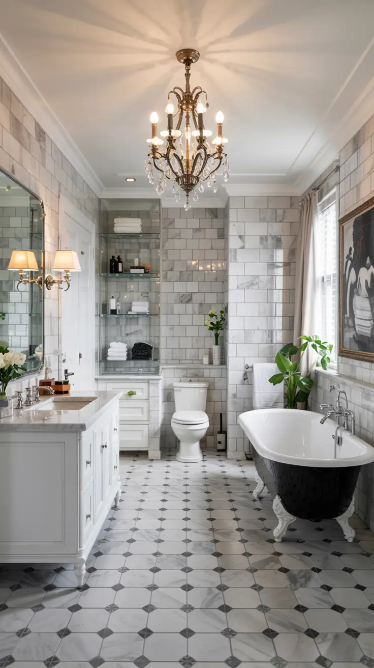 Black and White Bathroom Ideas 2026: Modern, Minimalist & Luxury Decor