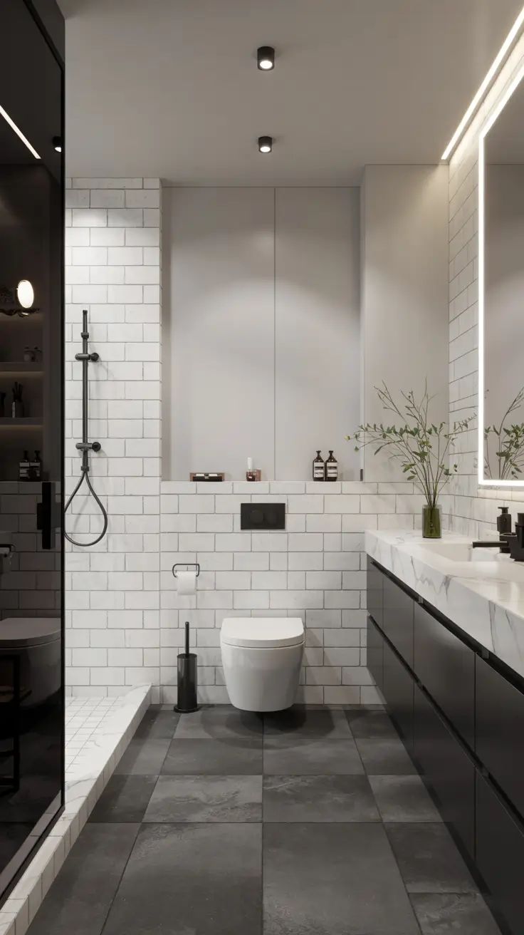 Black and White Bathroom Ideas 2026: Modern, Minimalist & Luxury Decor