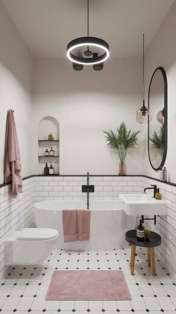 Black and White Bathroom Ideas 2026: Modern, Minimalist & Luxury Decor