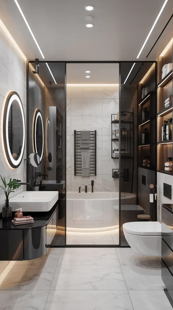 Black and White Bathroom Ideas 2026: Modern, Minimalist & Luxury Decor