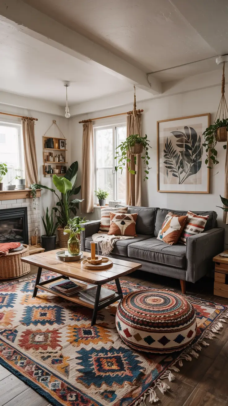 Boho Living Room Ideas 2026: Earthy, Modern & Cozy Bohemian Style Trends