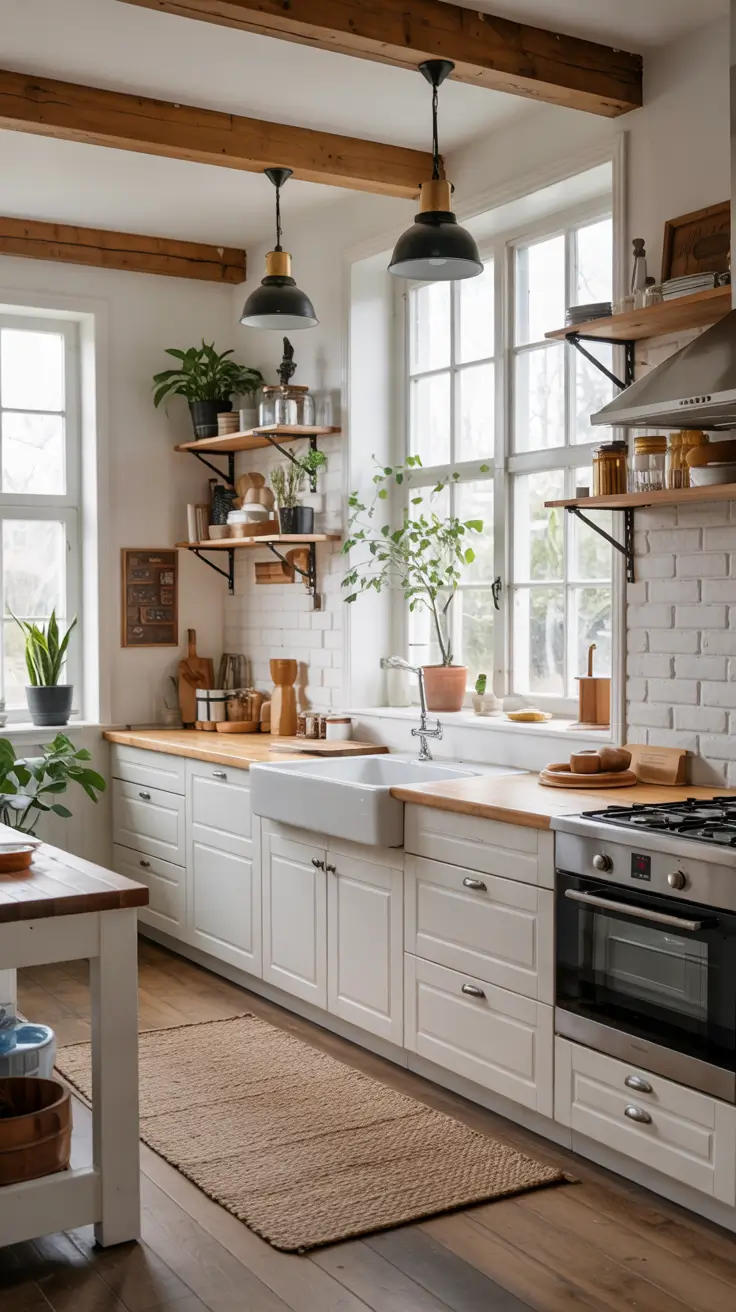 Farmhouse Kitchen Ideas 2026: Rustic, Modern & Budget-Friendly Designs