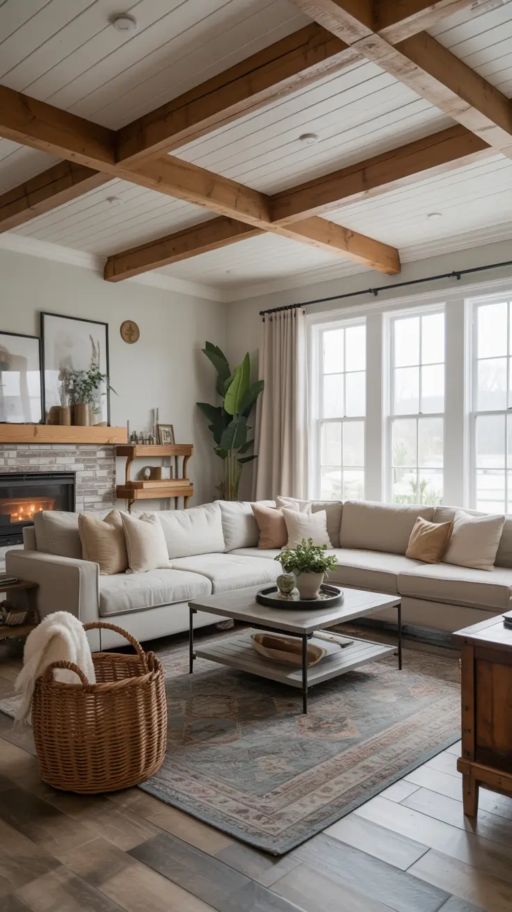 Farmhouse Living Room Ideas 2026: Cozy, Modern & Rustic Inspiration