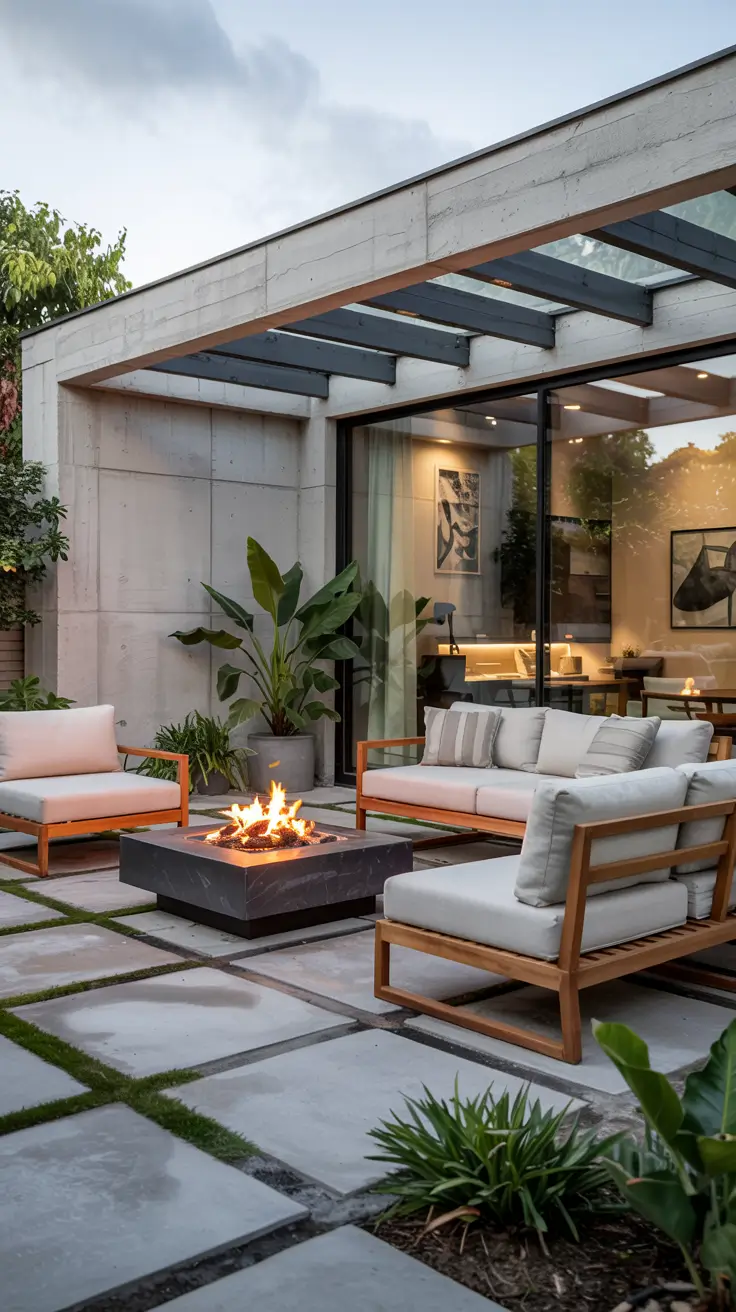 Patio with Fire Pit 2026: Backyard Design Ideas with Pergola, Hot Tub & Dining Area