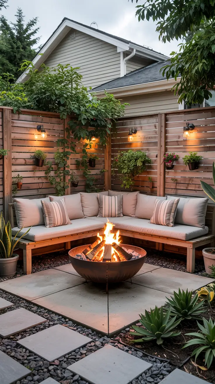 Patio with Fire Pit 2026: Backyard Design Ideas with Pergola, Hot Tub & Dining Area
