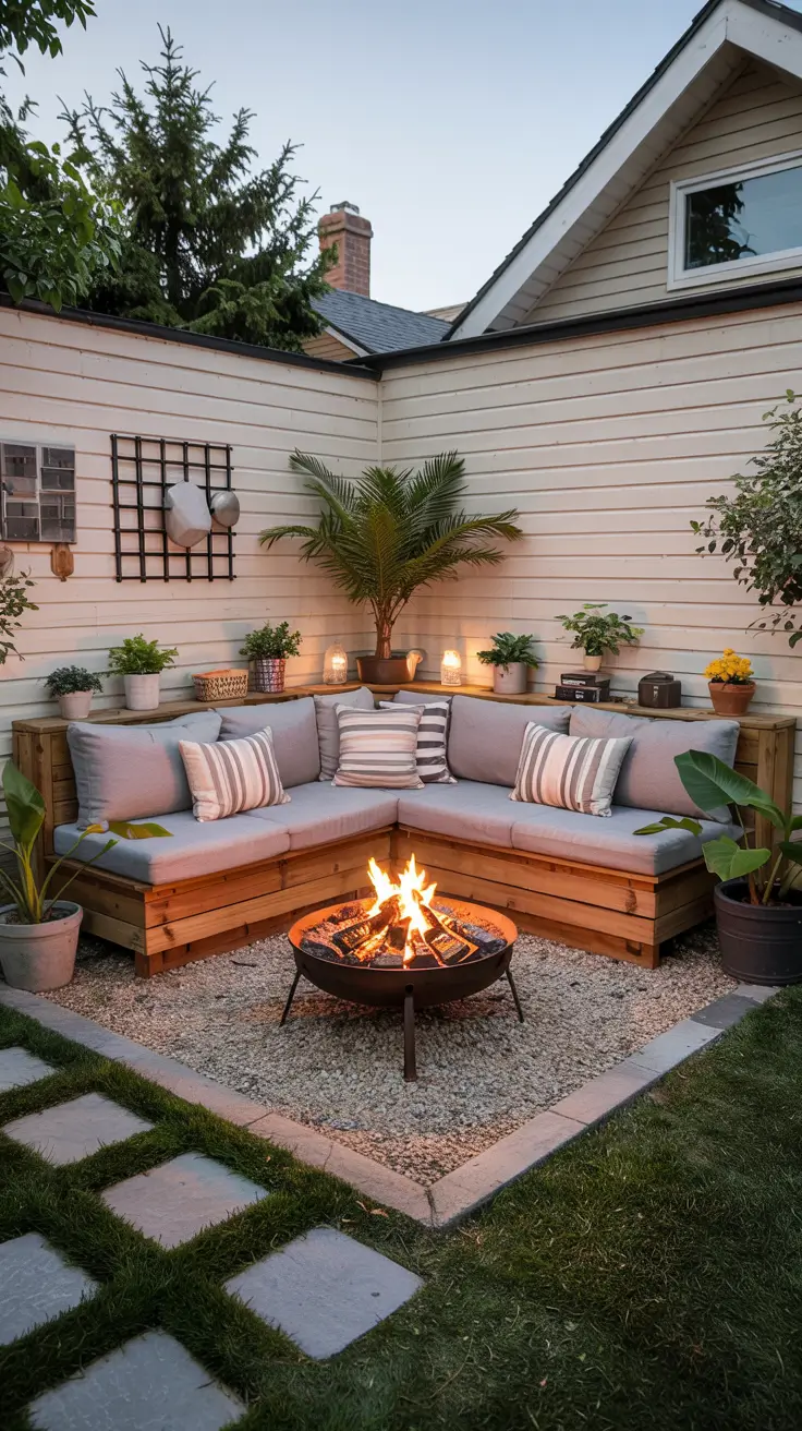 Patio with Fire Pit 2026: Backyard Design Ideas with Pergola, Hot Tub & Dining Area