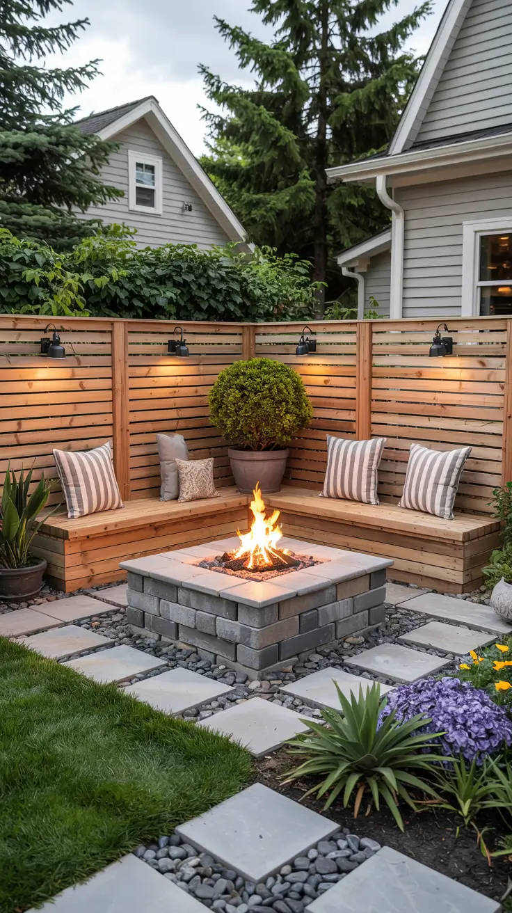 Patio with Fire Pit 2026: Backyard Design Ideas with Pergola, Hot Tub & Dining Area