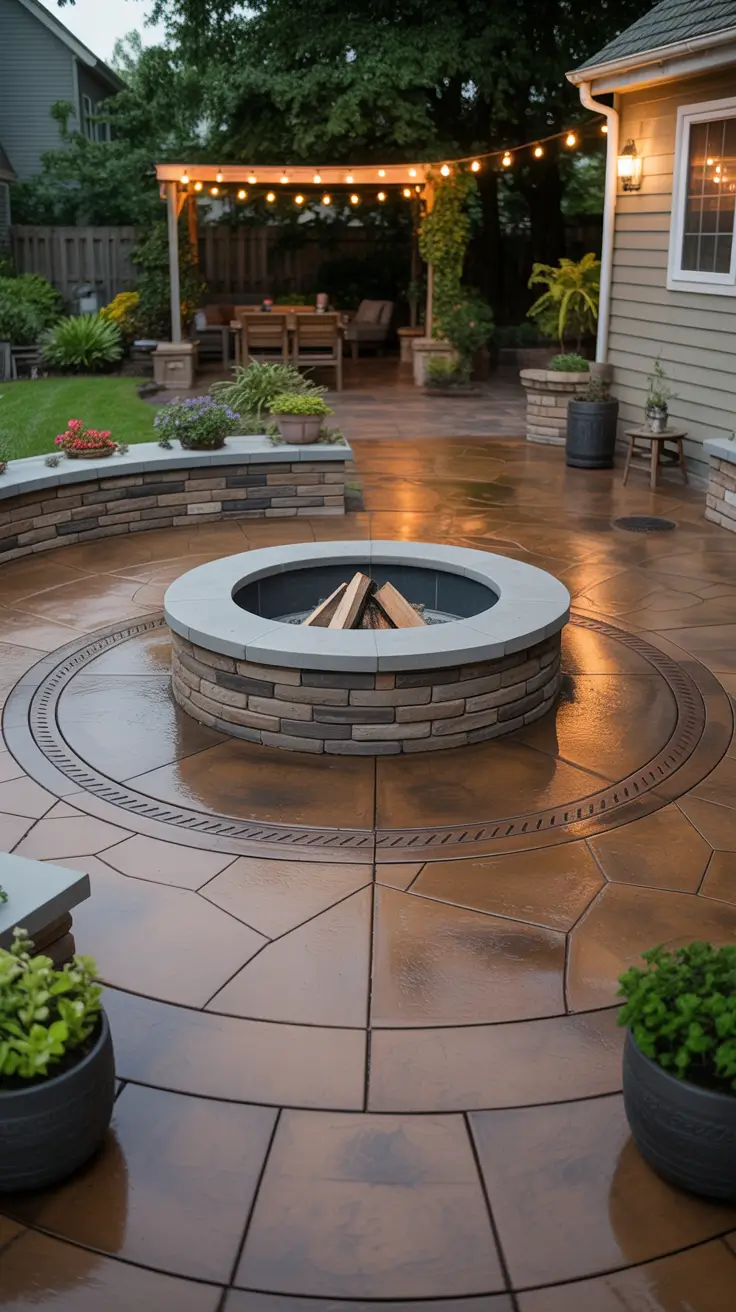 Patio with Fire Pit 2026: Backyard Design Ideas with Pergola, Hot Tub & Dining Area