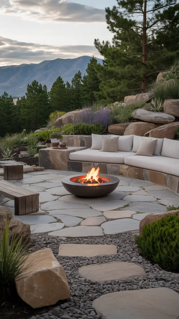Patio with Fire Pit 2026: Backyard Design Ideas with Pergola, Hot Tub & Dining Area