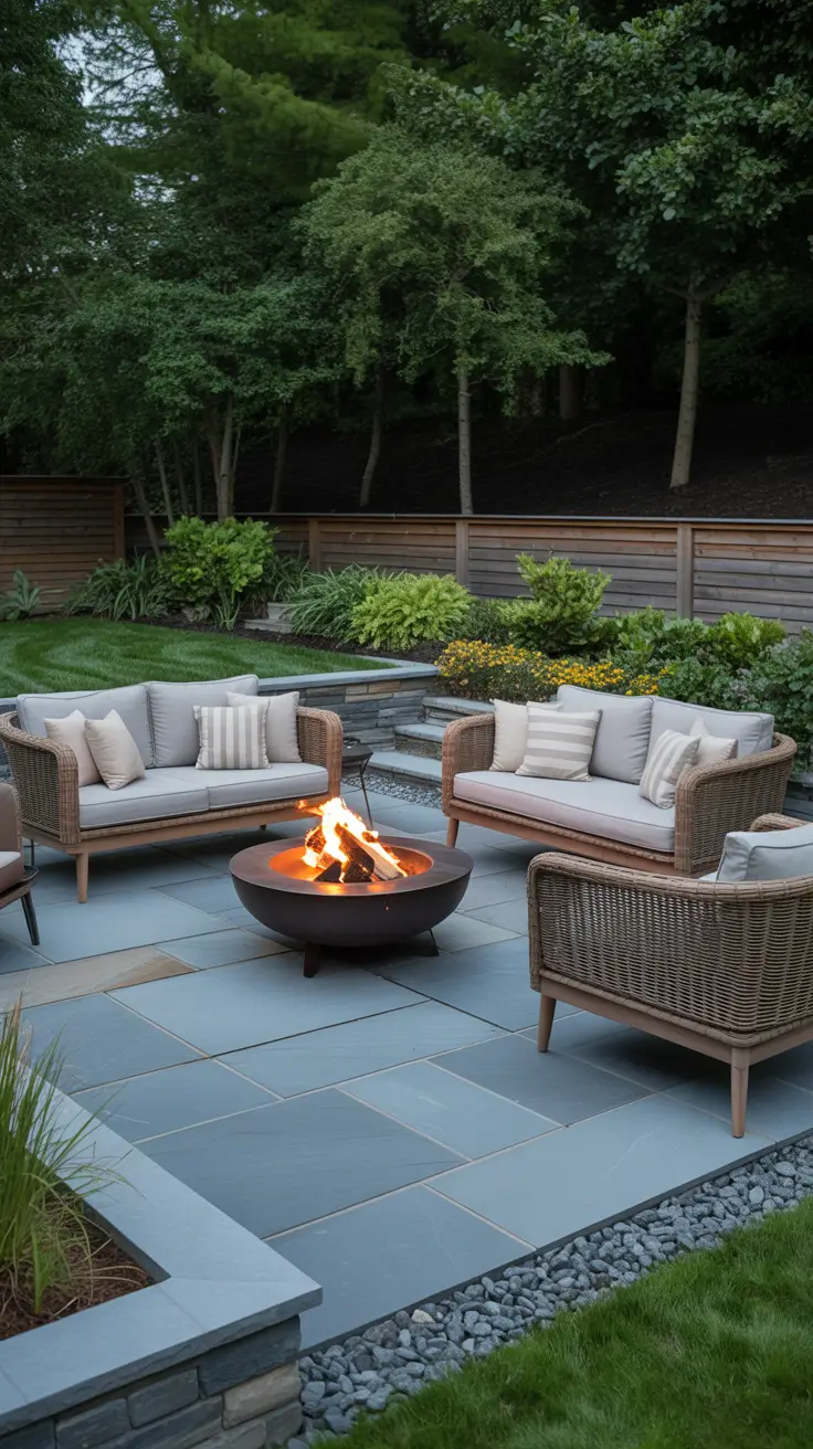 Patio with Fire Pit 2026: Backyard Design Ideas with Pergola, Hot Tub & Dining Area
