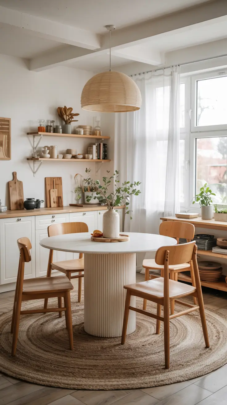 Round Kitchen Table Ideas 2026: Modern, Farmhouse & Space-Saving Decor Trends