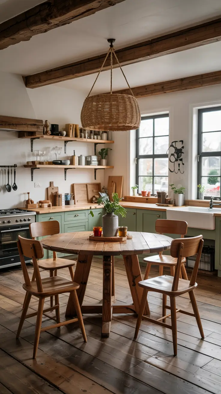 Round Kitchen Table Ideas 2026: Modern, Farmhouse & Space-Saving Decor Trends