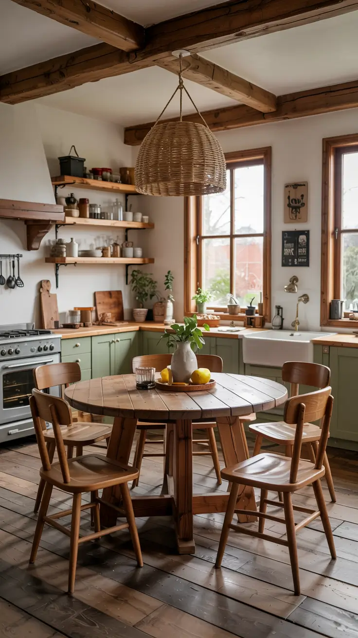Round Kitchen Table Ideas 2026: Modern, Farmhouse & Space-Saving Decor Trends