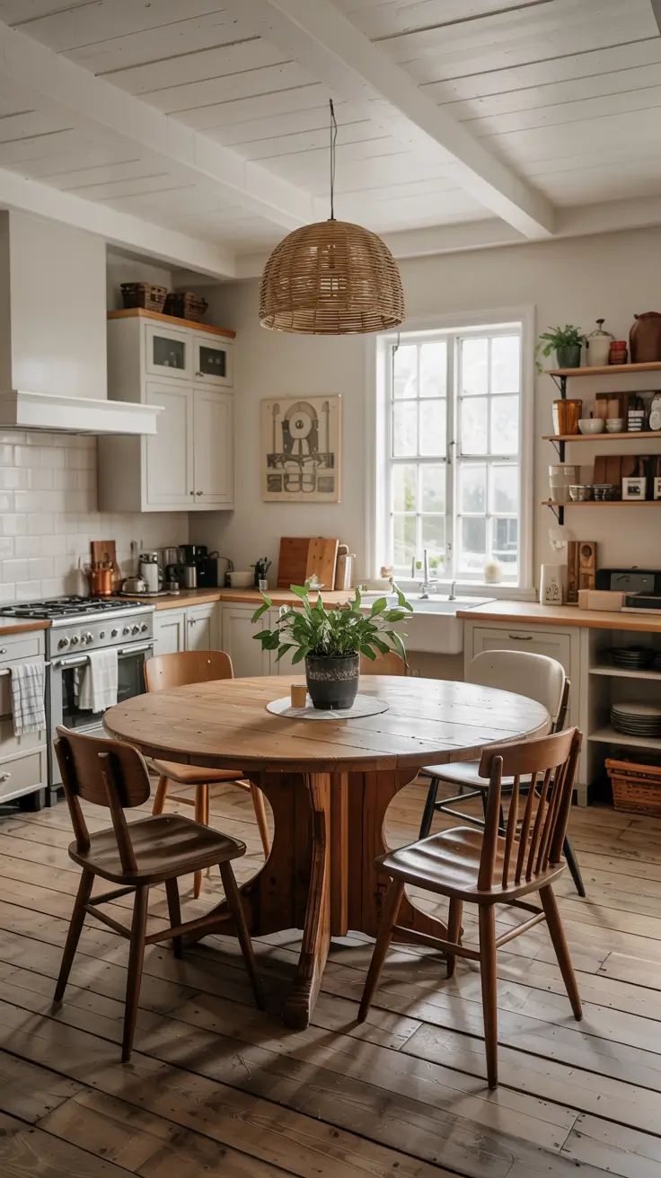 Round Kitchen Table Ideas 2026: Modern, Farmhouse & Space-Saving Decor Trends
