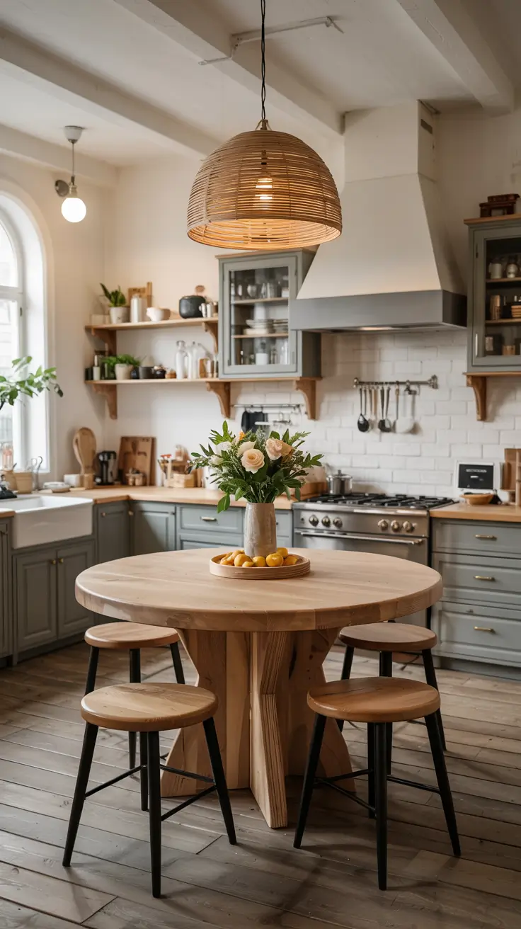 Round Kitchen Table Ideas 2026: Modern, Farmhouse & Space-Saving Decor Trends