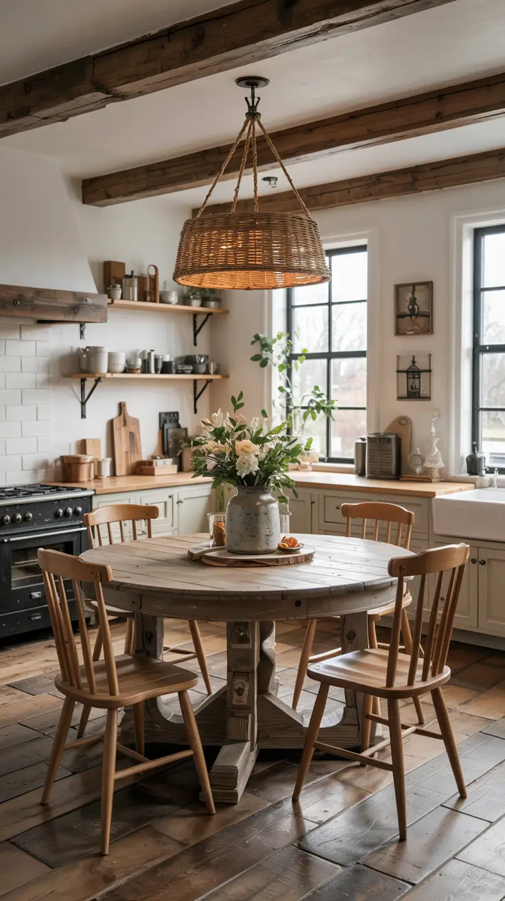 Round Kitchen Table Ideas 2026: Modern, Farmhouse & Space-Saving Decor Trends