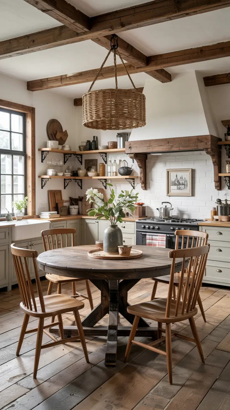 Round Kitchen Table Ideas 2026: Modern, Farmhouse & Space-Saving Decor Trends