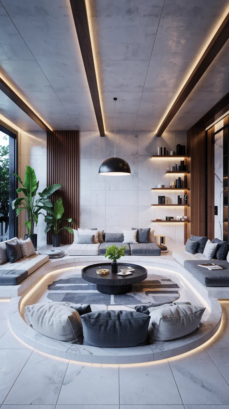 Sunken Living Room Ideas 2026: Modern, Minimalist & Rustic Inspiration
