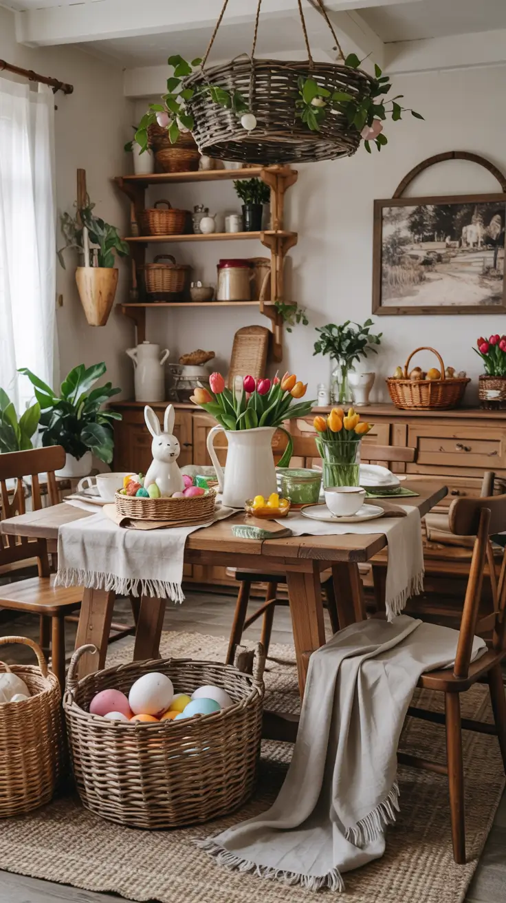 Easter Decor Ideas for Every Room 2026: Living Room, Kitchen, Dining Table & Porch