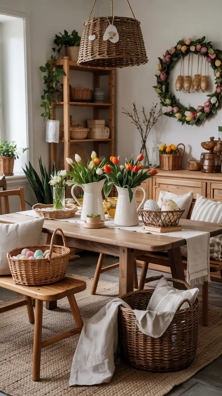 Easter Decor Ideas for Every Room 2026: Living Room, Kitchen, Dining Table & Porch