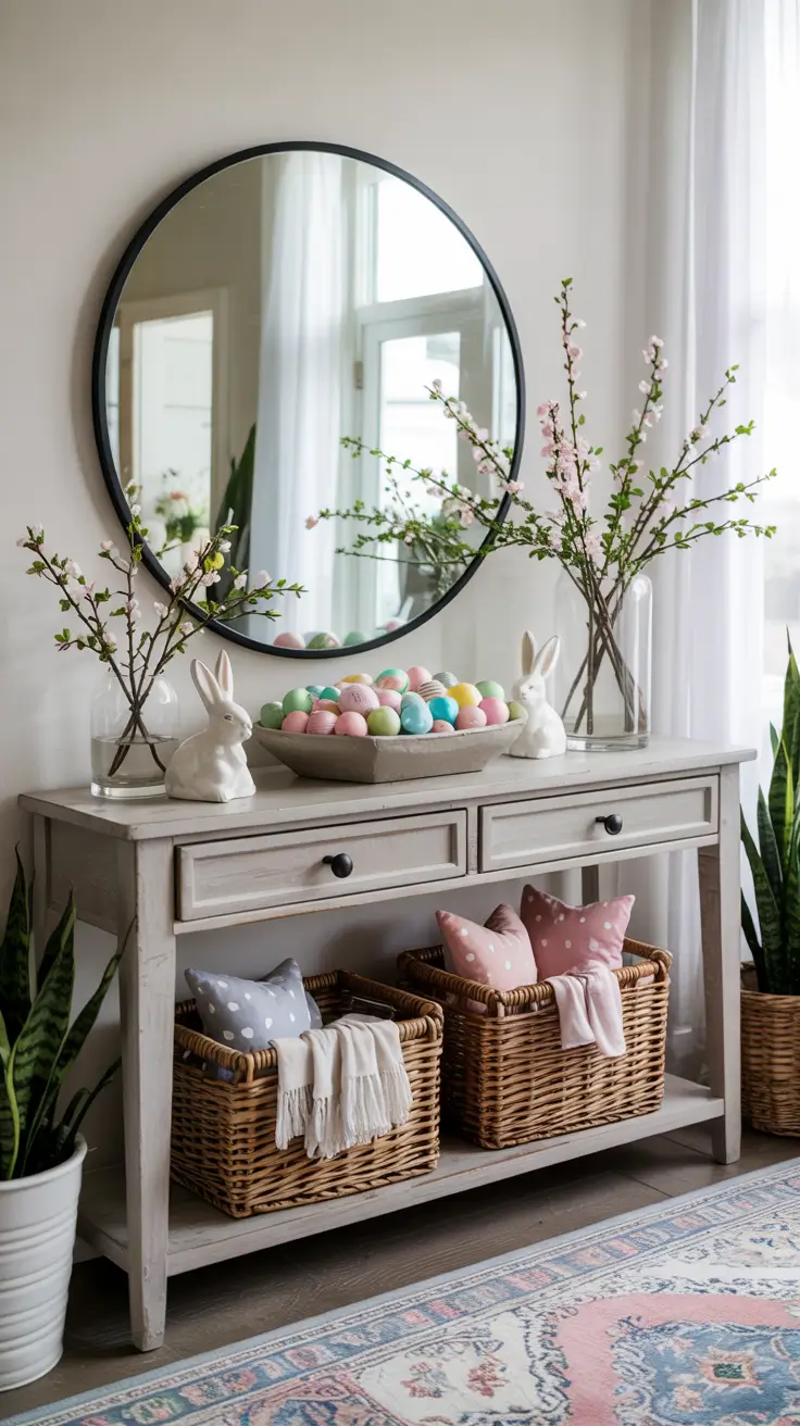 Easter Entryway Decor Ideas 2026: Spring Table, Farmhouse & Outdoor Decorations