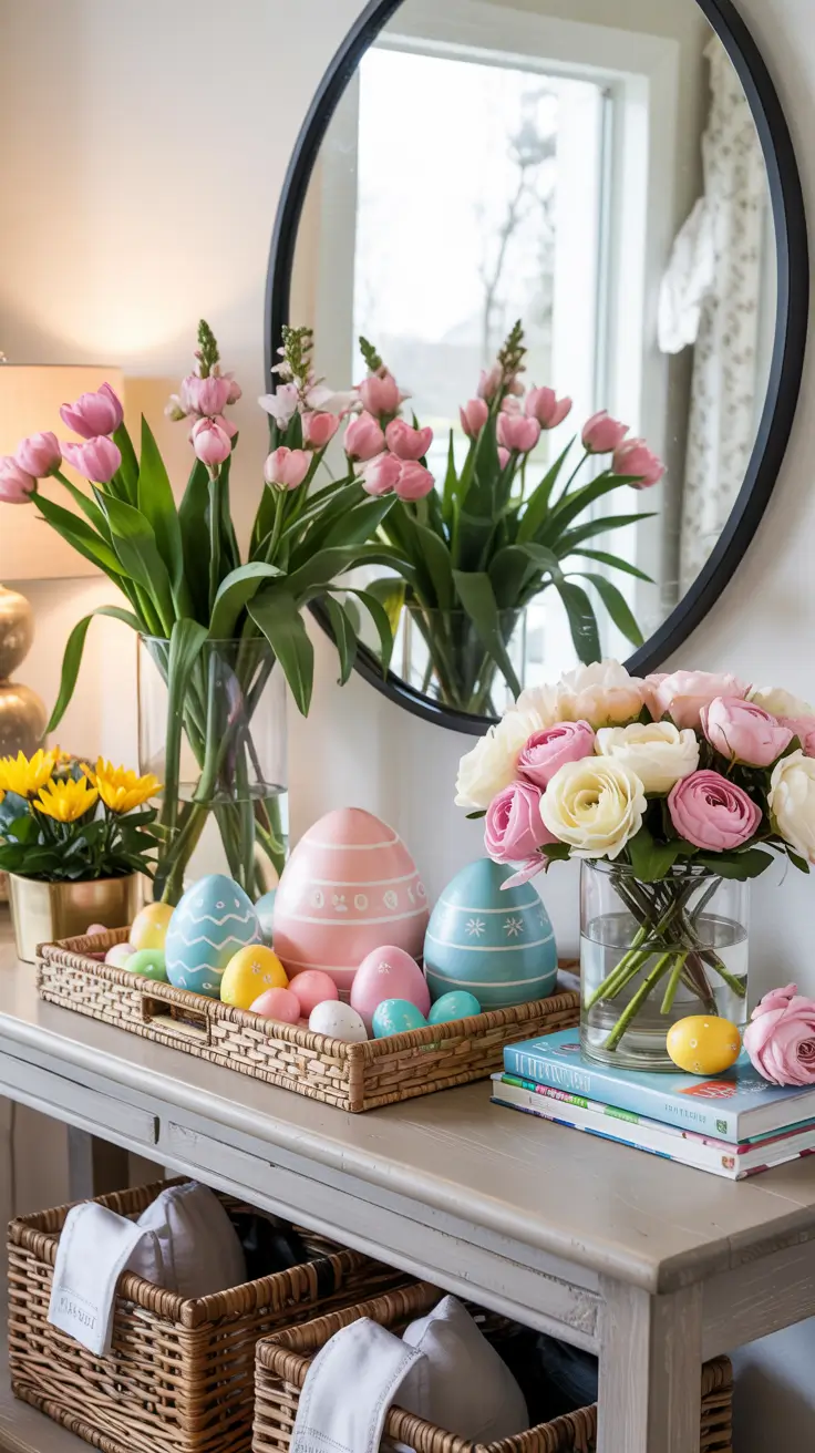 Easter Entryway Decor Ideas 2026: Spring Table, Farmhouse & Outdoor Decorations
