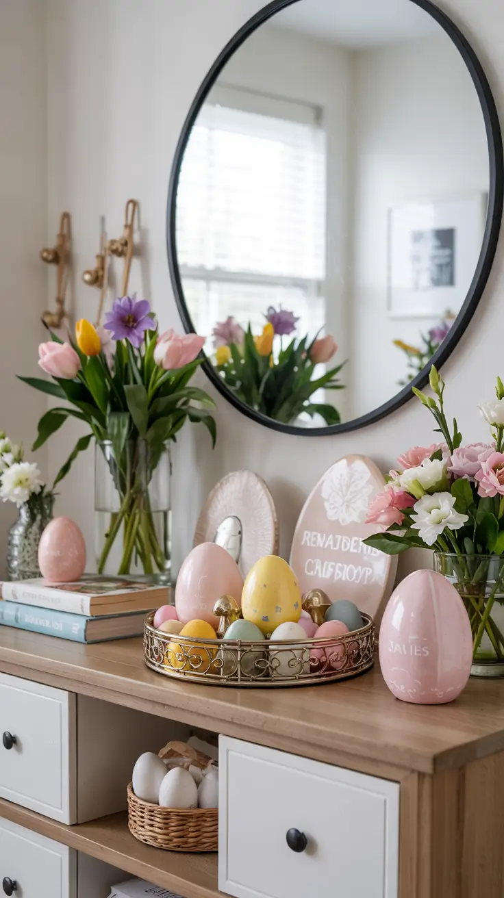 Easter Entryway Decor Ideas 2026: Spring Table, Farmhouse & Outdoor Decorations