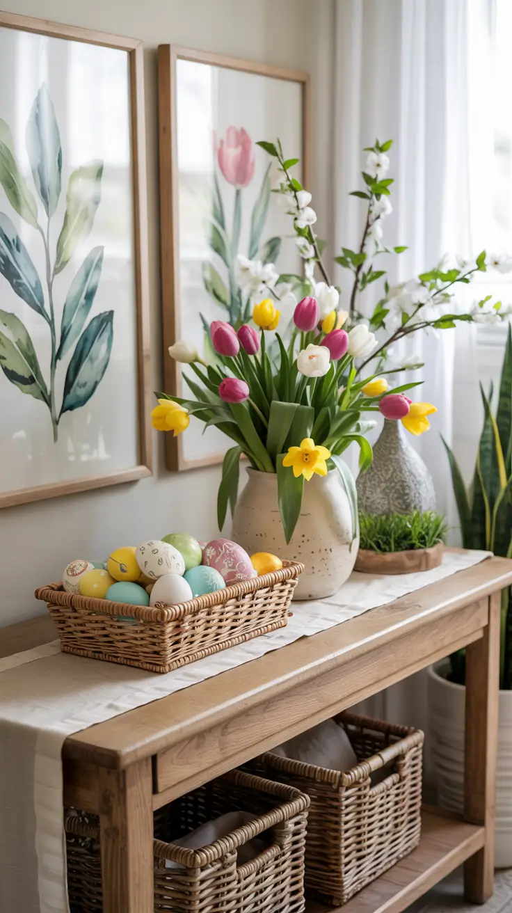 Easter Entryway Decor Ideas 2026: Spring Table, Farmhouse & Outdoor Decorations