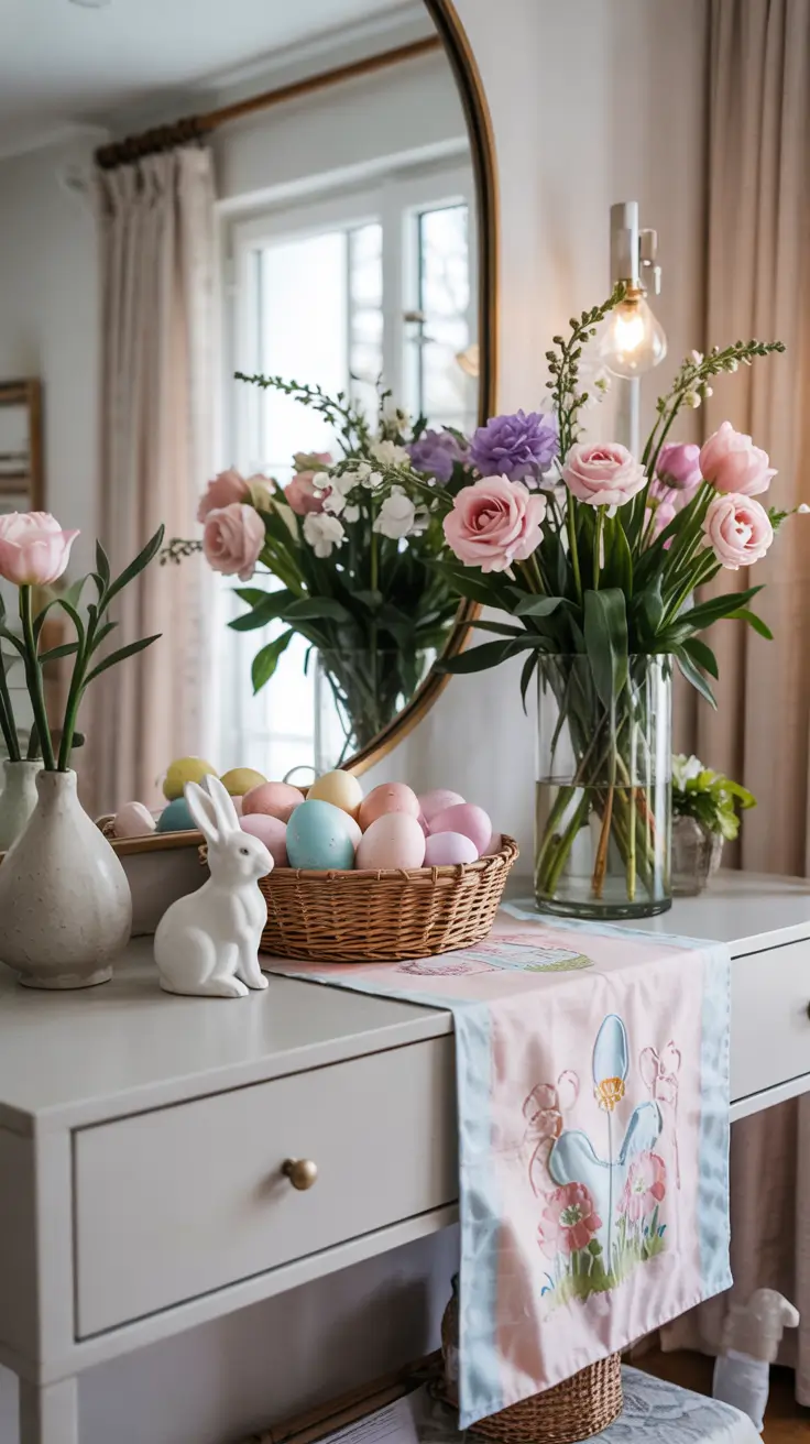 Easter Entryway Decor Ideas 2026: Spring Table, Farmhouse & Outdoor Decorations