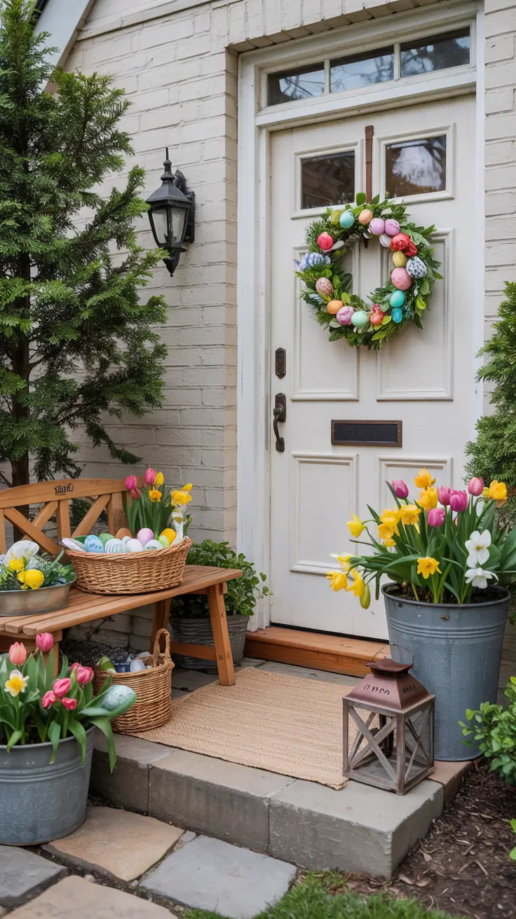 Easter Entryway Decor Ideas 2026: Spring Table, Farmhouse & Outdoor Decorations