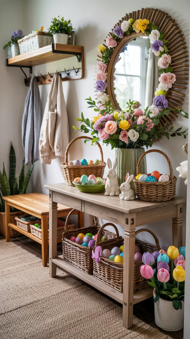 Easter Entryway Decor Ideas 2026: Spring Table, Farmhouse & Outdoor Decorations