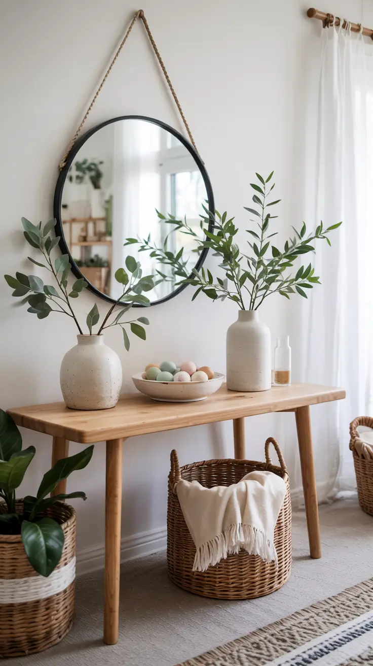Easter Entryway Decor Ideas 2026: Spring Table, Farmhouse & Outdoor Decorations
