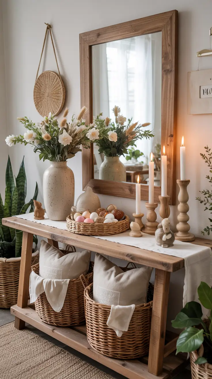 Easter Entryway Decor Ideas 2026: Spring Table, Farmhouse & Outdoor Decorations