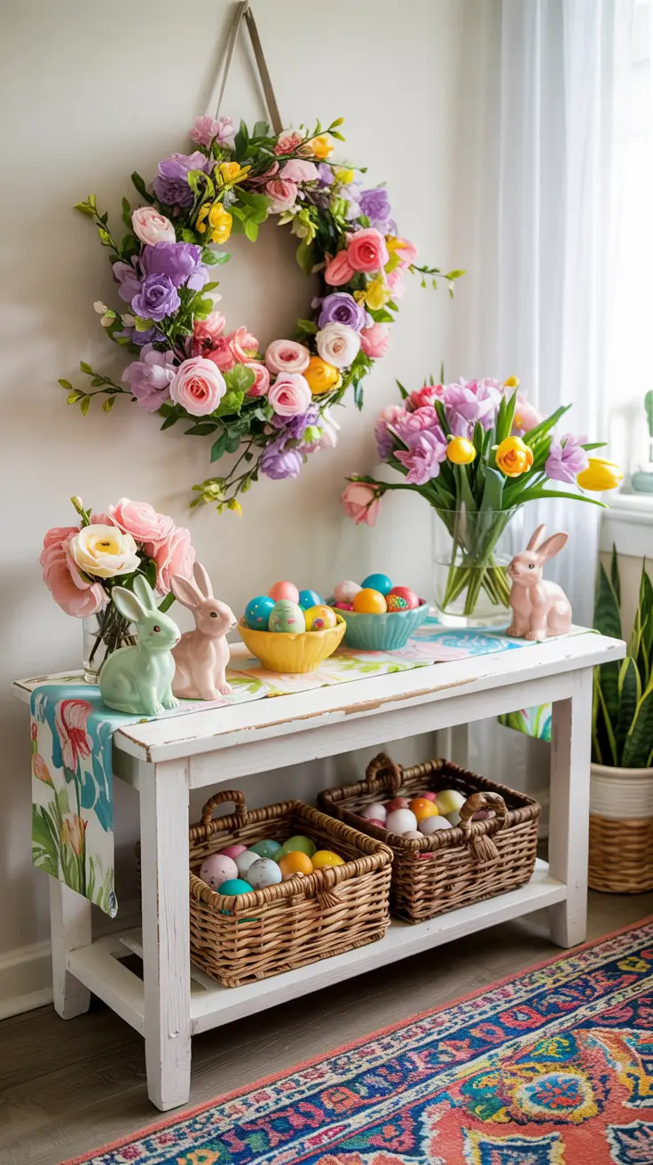 Easter Entryway Decor Ideas 2026: Spring Table, Farmhouse & Outdoor Decorations