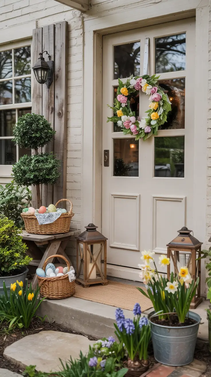 Easter Entryway Decor Ideas 2026: Spring Table, Farmhouse & Outdoor Decorations