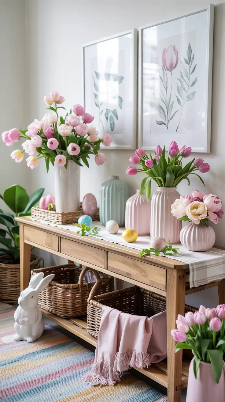 Easter Entryway Decor Ideas 2026: Spring Table, Farmhouse & Outdoor Decorations