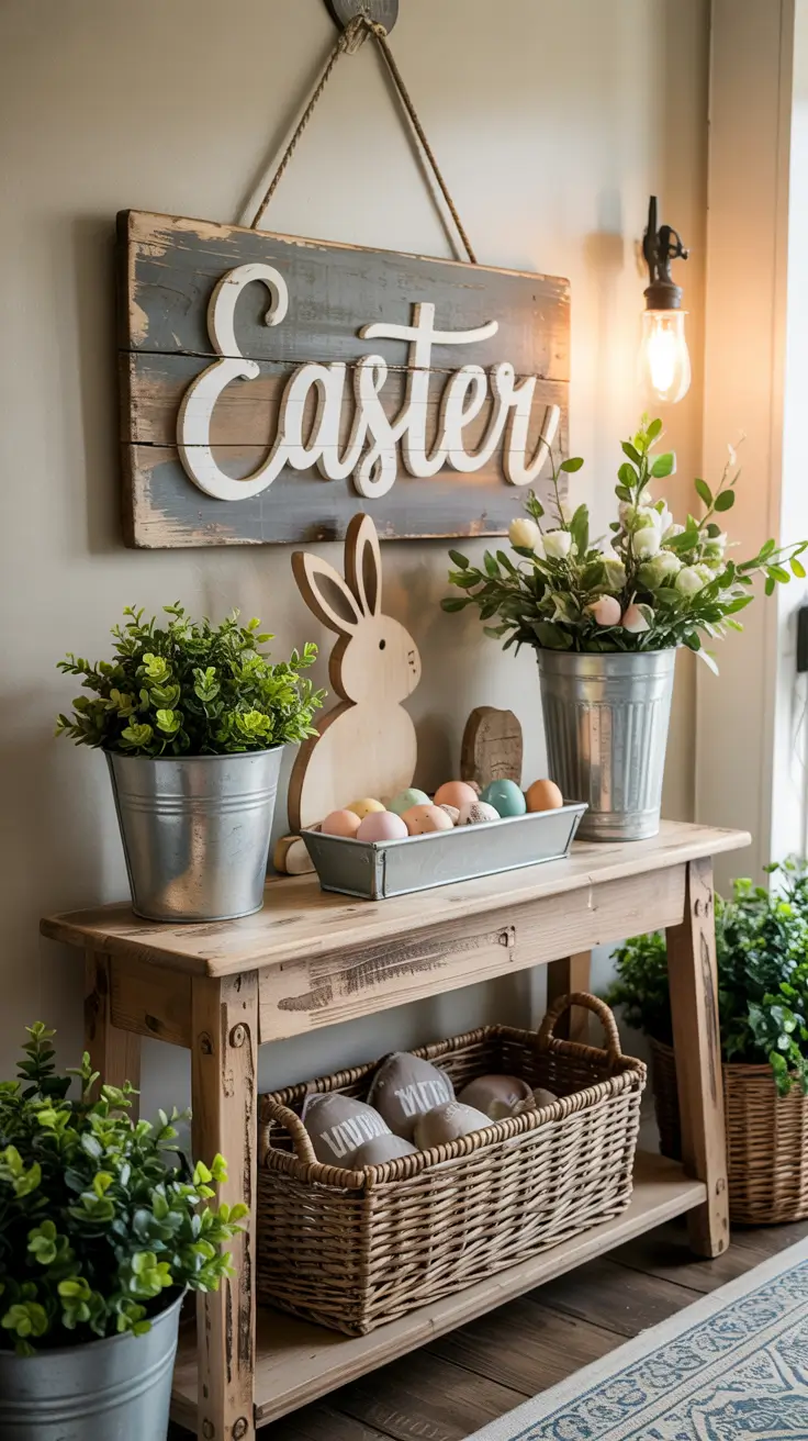 Easter Entryway Decor Ideas 2026: Spring Table, Farmhouse & Outdoor Decorations