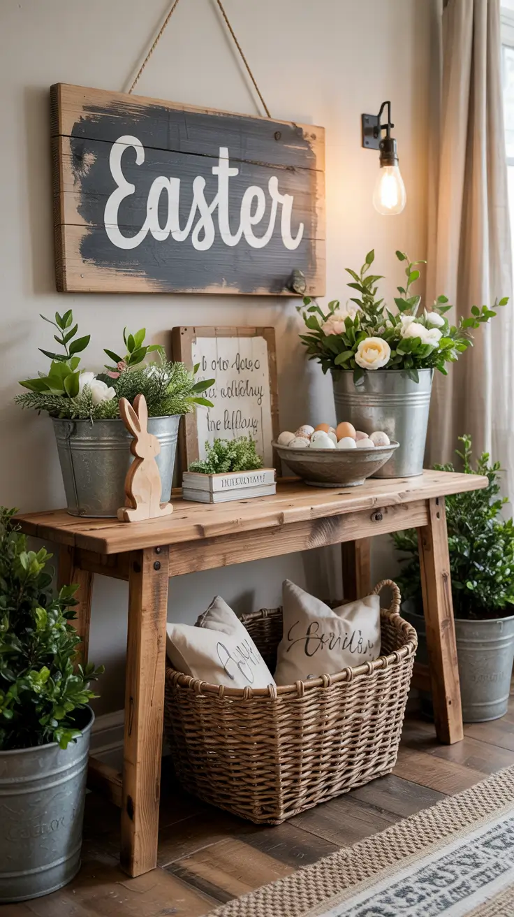 Easter Entryway Decor Ideas 2026: Spring Table, Farmhouse & Outdoor Decorations